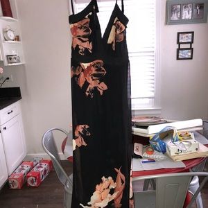 High low floral dress